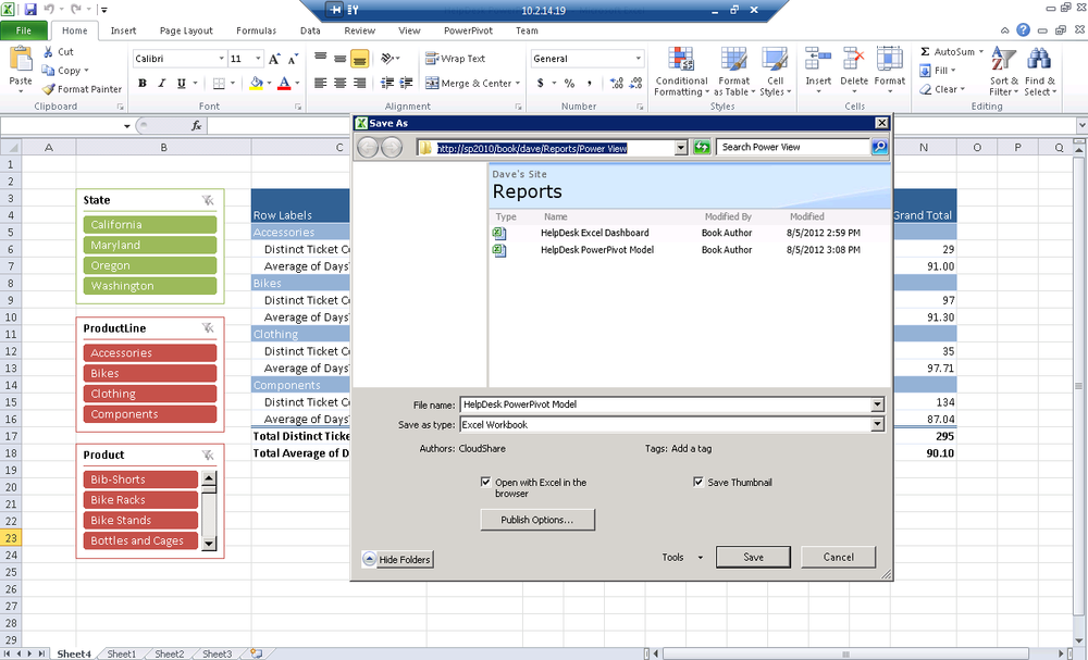 Browsing the SharePoint Library