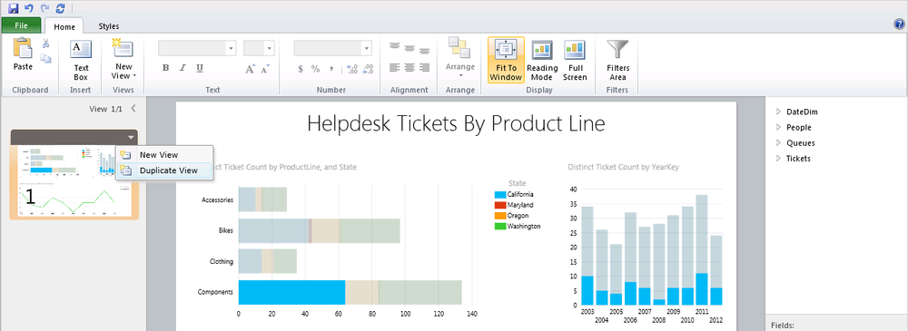 Duplicate your Power View slide