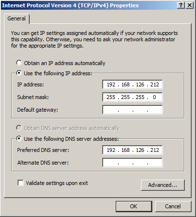 Entering your TCP/IP settings