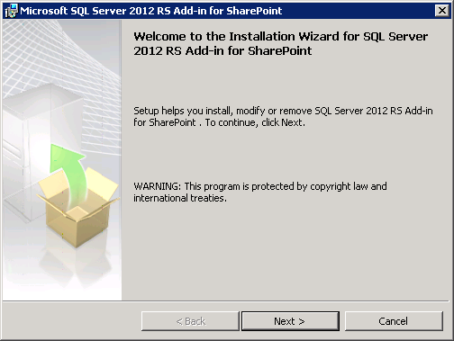 Installing the SSRS for SharePoint add-in