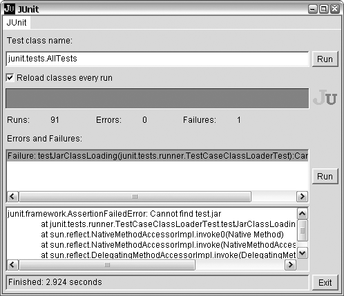 AWT-based Test Runner