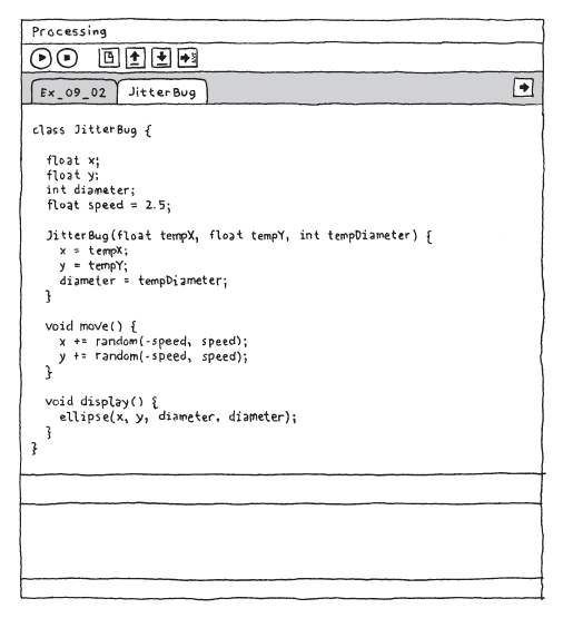 Code can be split into different tabs to make it easier to manage.