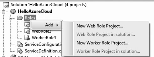 Adding associate roles to cloud service