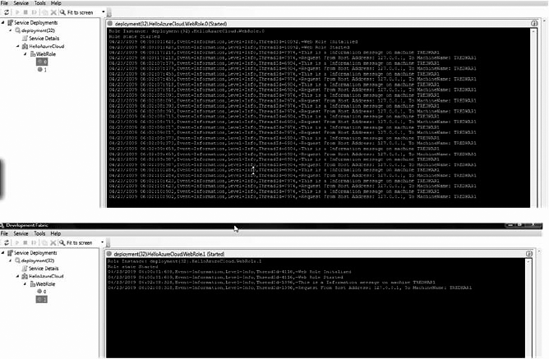 Load Balance across two instances of HelloAzureCloud service