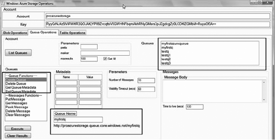 Create Queue from Windows Azure Storage Operations.exe