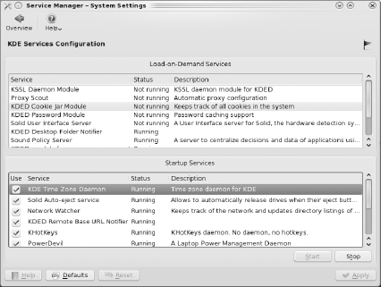 Service Manager configuration module