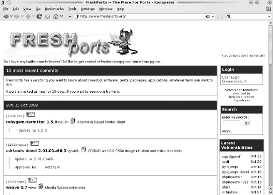 FreshPorts website