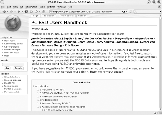 PC-BSD Users Handbook