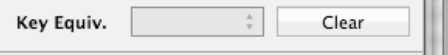 The Keystroke Equivalent field appears in the Object Attributes window.