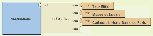 Creating a list is easy in App Inventor
