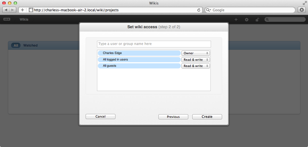 Controlling access to wikis