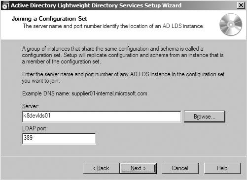 Configuration set instance information