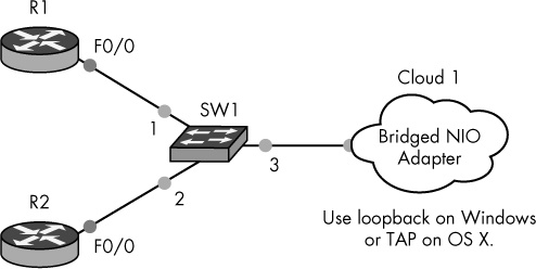 Breakout switch configuration using an Ethernet switch node