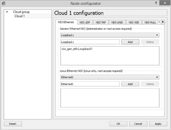 Configuring the Cloud node with a Loopback Adapter driver in Windows