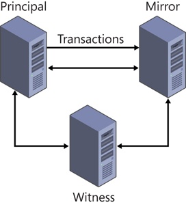 A high-safety database mirroring session with a witness