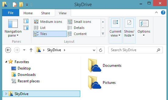 A screen shot of a compressed File Explorer.