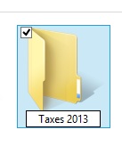 A screen shot of a descriptive folder name.