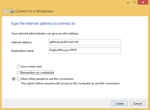 A screen shot of the Connect To A Workplace wizard.