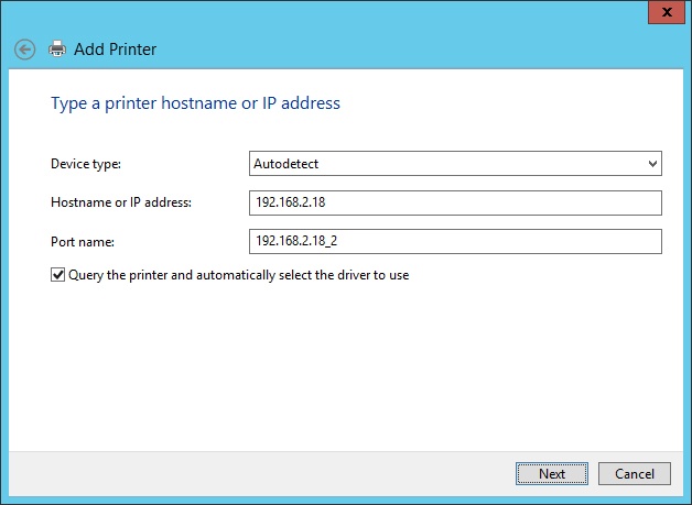 Specify an IP address if you can’t connect to a network printer.