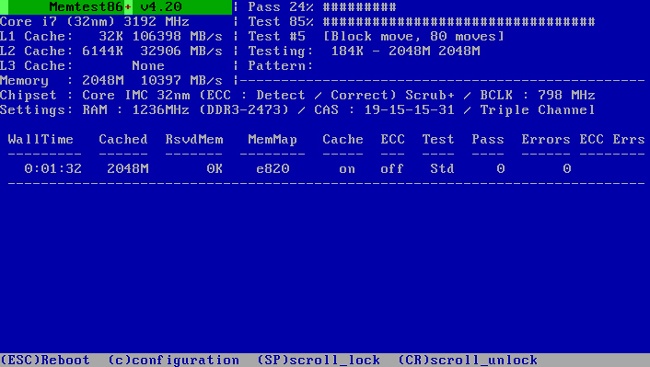 Memtest86+ provides more exhaustive testing than Windows Memory Diagnostics.