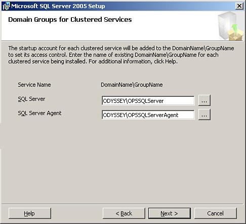 SQL domain groups.