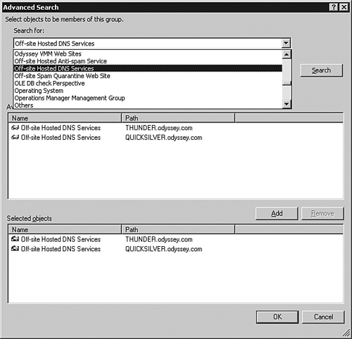 Adding custom transaction monitors to the DA using the Advanced Search.