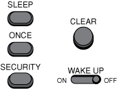The sleep and wakeup controls on a typical Mini Timer.