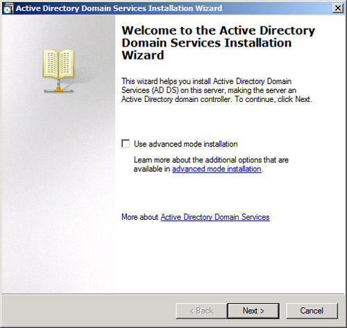 FIGURE 14.13. Active Directory Domain Services Installation Wizard.