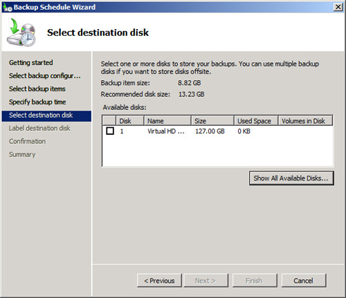 FIGURE 14.26. Select destination disk.