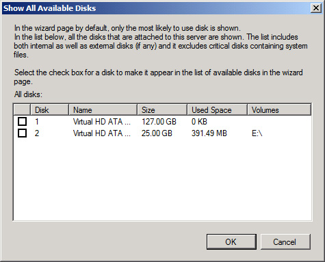 FIGURE 14.27. Show All Available Disks.
