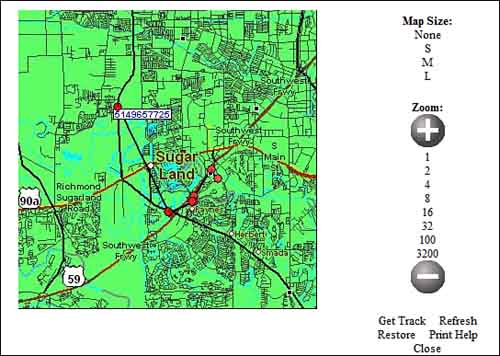 GPS cell phone tracking