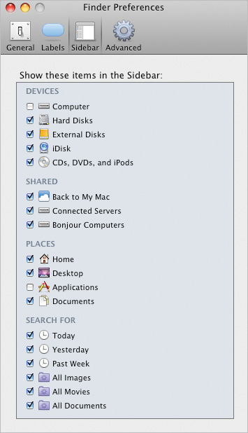 Understanding Finder Preferences