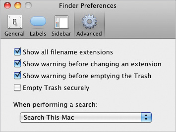 Understanding Finder Preferences