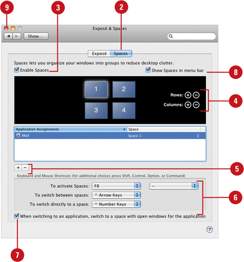 Set Up and Customize Spaces