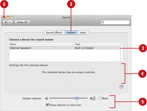 Set Sound Output Options