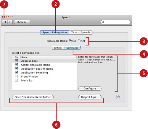 Open Speakable Items Folder.