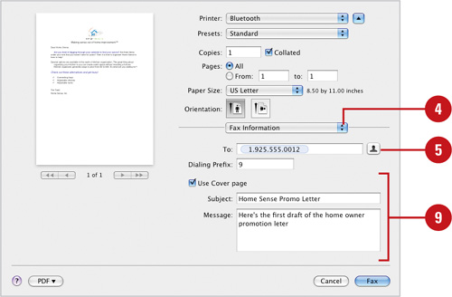 Address Faxes from the Address Book