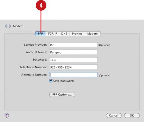 Set Up a Modem Connection