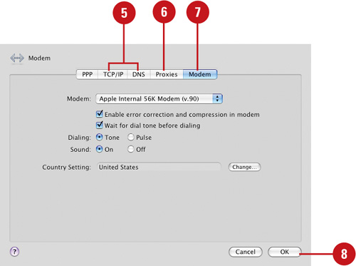 Set Up a Modem Connection