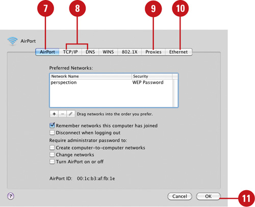 Set Up an AirPort Wireless Connection