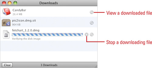 View a downloaded file.