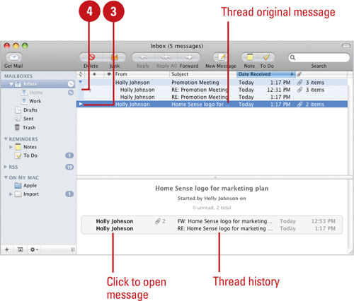 Organize E-Mail by Threads