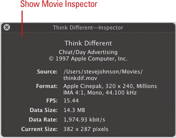 Show Movie Inspector.