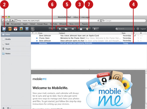 Work with MobileMe Mail