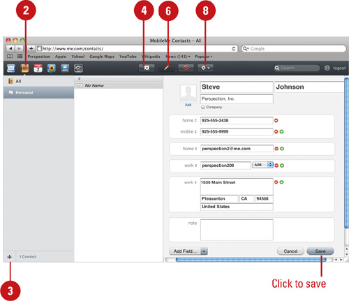 Create a MobileMe Address Book