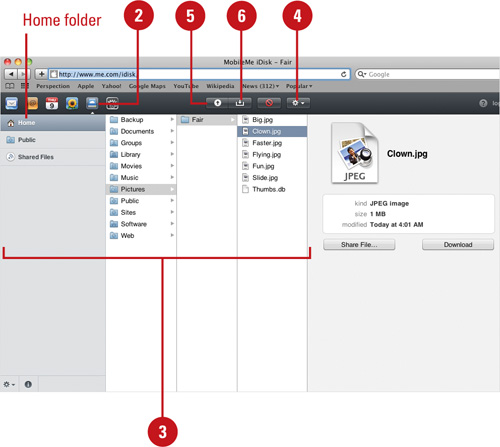 Display Files from MobileMe iDisk