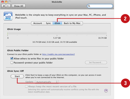 Create a Local iDisk Copy