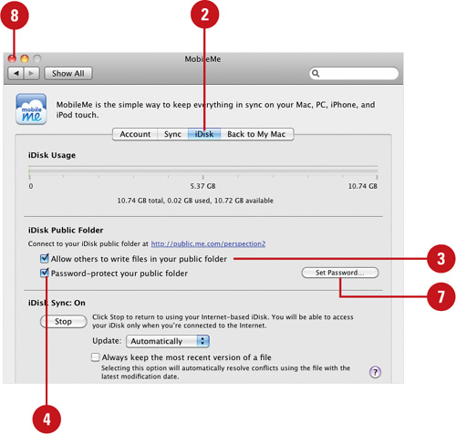 Change iDisk Public Folder Permissions