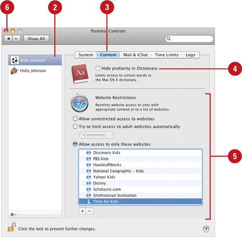 Set Account Content Controls