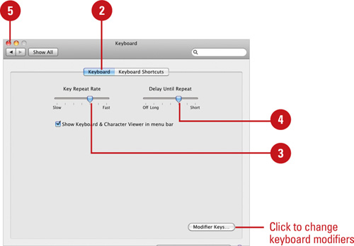 Change Keyboard Settings